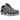Nike Shox TL Light Smoke Grey Black Bright Mandarin baskets vue latérale avec son amorti Shox signature, détails en mesh et logo swoosh orange.