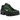Nike Shox TL Black Green Strike baskets vue latérale avec empeigne en mesh noir, détails verts et la célèbre semelle à colonnes Shox.