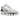Nike Shox TL White Platinum baskets en vue latérale avec empeigne en mesh blanc, colonnes Shox emblématiques sur la semelle et lacets blancs