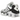 Baskets Nike Shox TL White Platinum vue sous un angle, présentant une empeigne en mesh blanc et les colonnes d'amorti Shox caractéristiques sur la semelle.