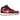 Baskets Air Jordan 1 Mid SE Red Quilt vue latérale avec motif matelassé distinctif, empeigne rouge, semelle blanche et logo Swoosh noir