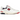 New Balance 550 Aime Leon Dore White Navy Red baskets vue latérale avec empeigne en cuir blanc, logo N bleu marine et détails rouges