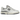 New Balance 530 White Vibrant Apricot Silver Metallic baskets vue latérale avec mesh blanc, détails abricot et empiècements argentés