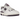 New Balance 550 Aime Leon Dore Purple baskets en vue latérale avec empeigne en cuir blanc, détails violets et semelle vieillie au style vintage.
