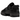 New Balance 550 Triple Black baskets vue sous angle avec une tige en cuir noir et des lacets ton sur ton