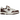 New Balance 550 White Burgundy baskets vue de profil avec empeigne en cuir blanc, détails bordeaux, logo N et semelle en gomme durable.