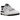 New Balance 550 White Black baskets en vue latérale avec empeigne en cuir blanc, détails noirs, logo N iconique et une semelle en gomme blanche.
