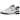 New Balance 550 White Black baskets en vue latérale avec une empeigne en cuir blanc, des détails noirs et une semelle extérieure robuste