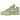 New Balance 550 Deep Lichen Green baskets de profil avec une tige en cuir blanc et des détails verts ainsi que des lacets