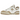Baskets New Balance 550 White Incense Driftwood vue latérale présentant une tige en cuir blanc, des détails beige et une semelle en gomme