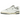New Balance 550 Away Grey Mini Logo baskets vue latérale avec empeigne en cuir gris, panneaux perforés et semelle blanche à détails noirs