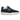 New Balance 550 Natural Indigo Suede baskets vue en angle avec une tige en daim bleu marine et une semelle blanche avec des détails en gomme