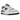 New Balance 550 Navy Blue baskets en vue latérale avec empeigne en cuir blanc, détails bleu marine et semelle en gomme avec logo N.