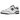 New Balance 550 Navy Blue baskets en vue latérale classique avec empeigne en cuir blanc, détails bleu marine et le logo N caractéristique sur le côté
