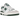 New Balance 550 Green baskets profil classique avec tige en cuir blanc, détails verts, logo 'N' sur le côté et semelle en gomme