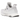 adidas Ultra Boost 4.0 Running White baskets en vue angulaire avec une tige Primeknit blanche, des lacets blancs et une semelle blanche