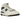 New Balance 650R Aime Leon Dore White Navy baskets vue latérale avec empeigne en cuir blanc, accents bleu marine, panneaux perforés et semelle extérieure