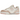 New Balance 550 White Pink baskets vue latérale avec empeigne en cuir blanc, détails roses et le logo 550 emblématique sur le côté.