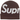 Supreme Big Logo Beanie FW25 Brown baskets vue de face d'un bonnet en maille marron avec le grand logo Supreme brodé en lettres blanches