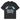 Broken Planet Falling Stars T-Shirt Soot Black baskets vue de face avec imprimé étoiles, coupe décontractée et coton noir de qualité