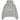 Broken Planet Zip Up Hoodie Heather Grey sweat-shirt à capuche vue de face avec logo graphique sur la poitrine, capuche à cordon et zip en coton chiné