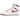 Air Jordan 1 Retro High 85 OG Metallic Burgundy baskets vue latérale, fabriquées en cuir blanc avec des détails métalliques bordeaux et une semelle