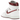 Air Jordan 1 Retro High 85 OG Metallic Burgundy baskets, vue latérale. Tige en cuir blanc avec détails bordeaux, swoosh classique et cheville haute.