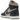 Jordan 1 Retro High '85 Georgetown baskets en profil latéral classique avec des empiècements en cuir gris et bleu marine