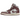 Air Jordan 1 Mid Sky J Muave baskets vue latérale en cuir mauve, dotées d'une semelle intermédiaire blanche et d'un swoosh noir