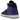 Air Jordan 1 Mid Purple Black baskets vue latérale avec empeigne en cuir violet, détails noirs, lacets assortis et semelle intermédiaire blanche