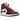 Air Jordan 1 Mid Alternate Bred Toe baskets vue latérale avec panneaux en cuir noir et rouge, lacets blancs et le logo Jordan Wings classique