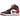 Air Jordan 1 Mid Alternate Bred Toe baskets en vue latérale avec empeigne en cuir noir, détails rouges sur la pointe et le talon, et semelle blanche.