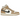 Air Jordan 1 Mid SE Desert Sail baskets vue latérale avec empeigne en cuir beige, semelle intermédiaire blanche et logo Swoosh noir
