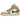 Air Jordan 1 Mid SE Desert Sail baskets vue latérale avec empeigne en daim et cuir beige, semelle intermédiaire blanche et logo Nike swoosh noir