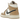 Air Jordan 1 Mid SE Desert Sail baskets vue latérale en cuir et daim beige, dotées d'une semelle intermédiaire blanche classique et du logo Nike