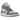 Air Jordan 1 Mid Stealth baskets vue latérale en cuir blanc et gris, dotées du logo Swoosh classique et d'une semelle blanche