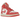 Air Jordan 1 Mid Strawberries and Cream baskets vue latérale avec empiècements en cuir rose, base blanche et logo Swoosh contrasté