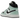 Air Jordan 1 Mid Aqua Blue Tint baskets profil avec des panneaux en cuir bleu clair, semelle intermédiaire blanche et logo Swoosh noir
