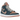 Baskets Air Jordan 1 Mid Dark Teal Green en vue latérale, présentant des empiècements en cuir vert foncé, un Swoosh noir et une semelle blanche.