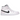 Air Jordan 1 Mid Barely Rose baskets vue latérale avec empiècements en cuir rose, semelle intermédiaire blanche, swoosh noir et lacets blancs