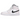 Air Jordan 1 Mid Barely Rose baskets vue latérale avec détails en cuir rose pastel, base blanche, logo Swoosh noir et semelle blanche