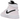 Air Jordan 1 Mid Barely Rose baskets en vue latérale avec des détails en cuir rose pastel, une base blanche, un logo Swoosh noir et une semelle blanche