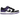 Nike SB Dunk Low Court Purple baskets en vue latérale avec des empiècements en cuir violet, un logo Swoosh noir et une semelle bicolore