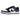 Nike SB Dunk Low Court Purple baskets vue latérale avec panneaux en cuir blanc et violet, Swoosh noir et semelle blanche