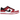 Nike SB Dunk Low Pro J-Pack Chicago baskets vue latérale avec empeigne en cuir rouge et blanc, swoosh noir et semelle blanche