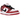 Nike SB Dunk Low Pro J-Pack Chicago baskets vue latérale avec base en cuir blanc, empiècements rouges, swoosh noir et semelle intermédiaire blanche.
