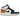 Air Jordan 1 Mid SE White Laser Orange Lucky Green baskets en profil avec une base blanche, des détails verts, un swoosh orange et une semelle iconique