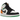 Air Jordan 1 Mid SE White Laser Orange Lucky Green baskets vue latérale avec base en cuir blanc, swoosh orange et talon vert