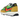 Nike LD Waffle sacai Green Gusto baskets vue latérale avec mesh vert superposé, swoosh jaune, doubles lacets et semelle extérieure empilée