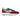 Nike LD Waffle sacai Varsity Blue baskets vue angulaire avec mesh bleu superposé, détails jaunes et semelle intermédiaire blanche